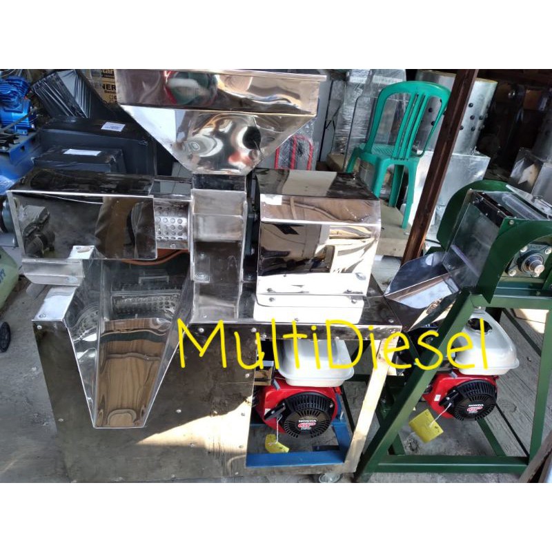 Paket 2in1 Mesin Parut Kelapa + HONDA GP-160 × Mesin Peras Santan + HONDA GP-160