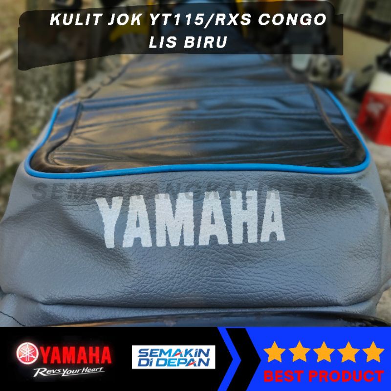 KULIT JOK COVER JOK YAMAHA YT115 RXS CONGO LIS BIRU