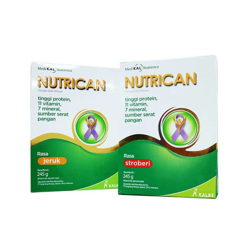 SUSU NUTRICAN RASA JERUK DAN STROBERI MURAH EXP MASIH LAMA 2022 (Suplemen penderita kanker)