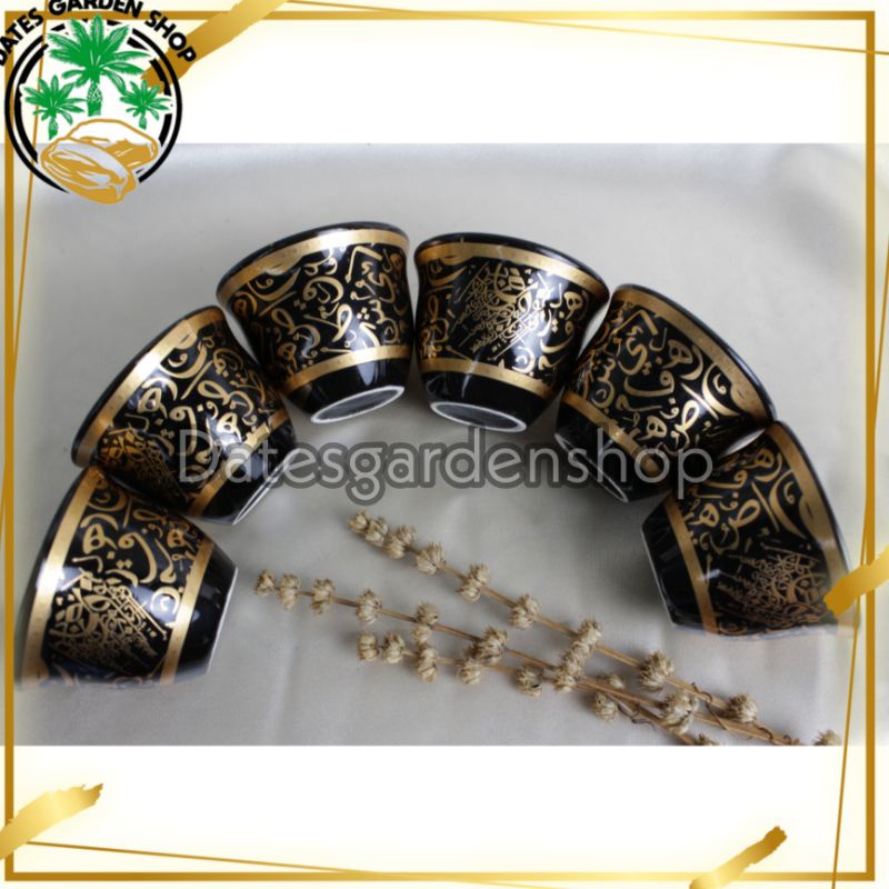 GELAS GAHWA SATU SET ISI 6PCS GELAS KOPI/TEH SATU SET GELAS ARAB CUCING