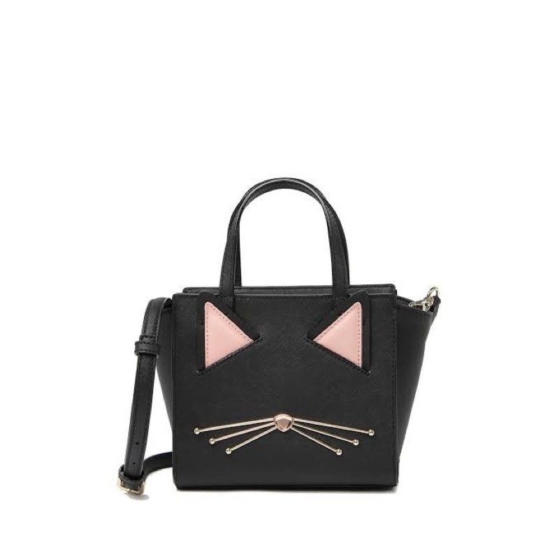 Kate Spade Mini Hayden Cat Leather Crossbody Bag