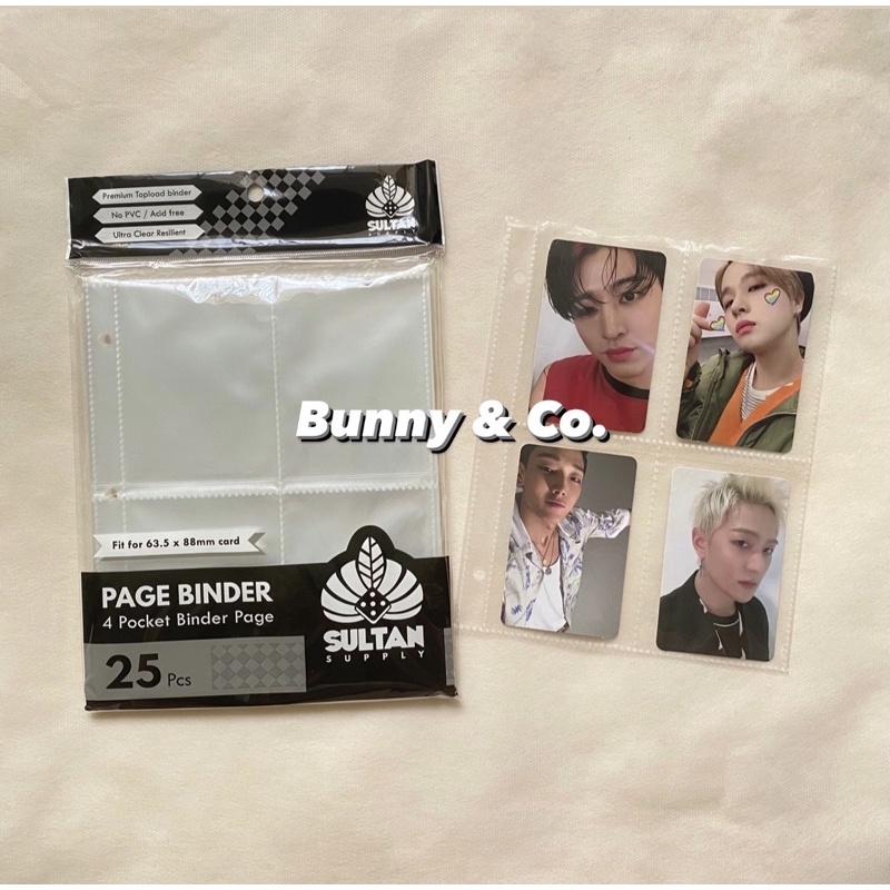 Sultan A5 Binder Page 4p 8p pocket Sultan Sleeve Binder Album KPOP Photocard PC