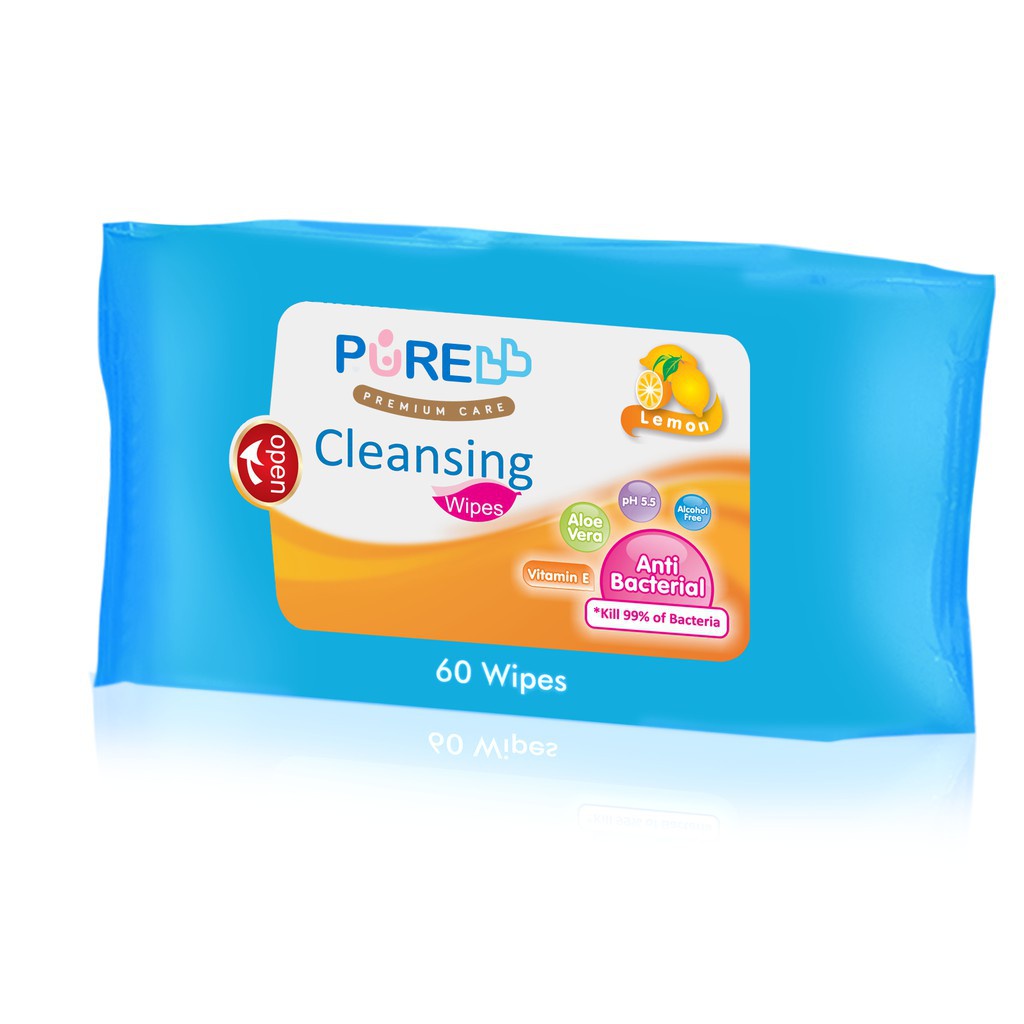 PURE BB Cleansing Wipes 60s - ALD