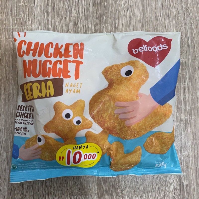 

Belfoods Chicken Nugget Ceria 170gr