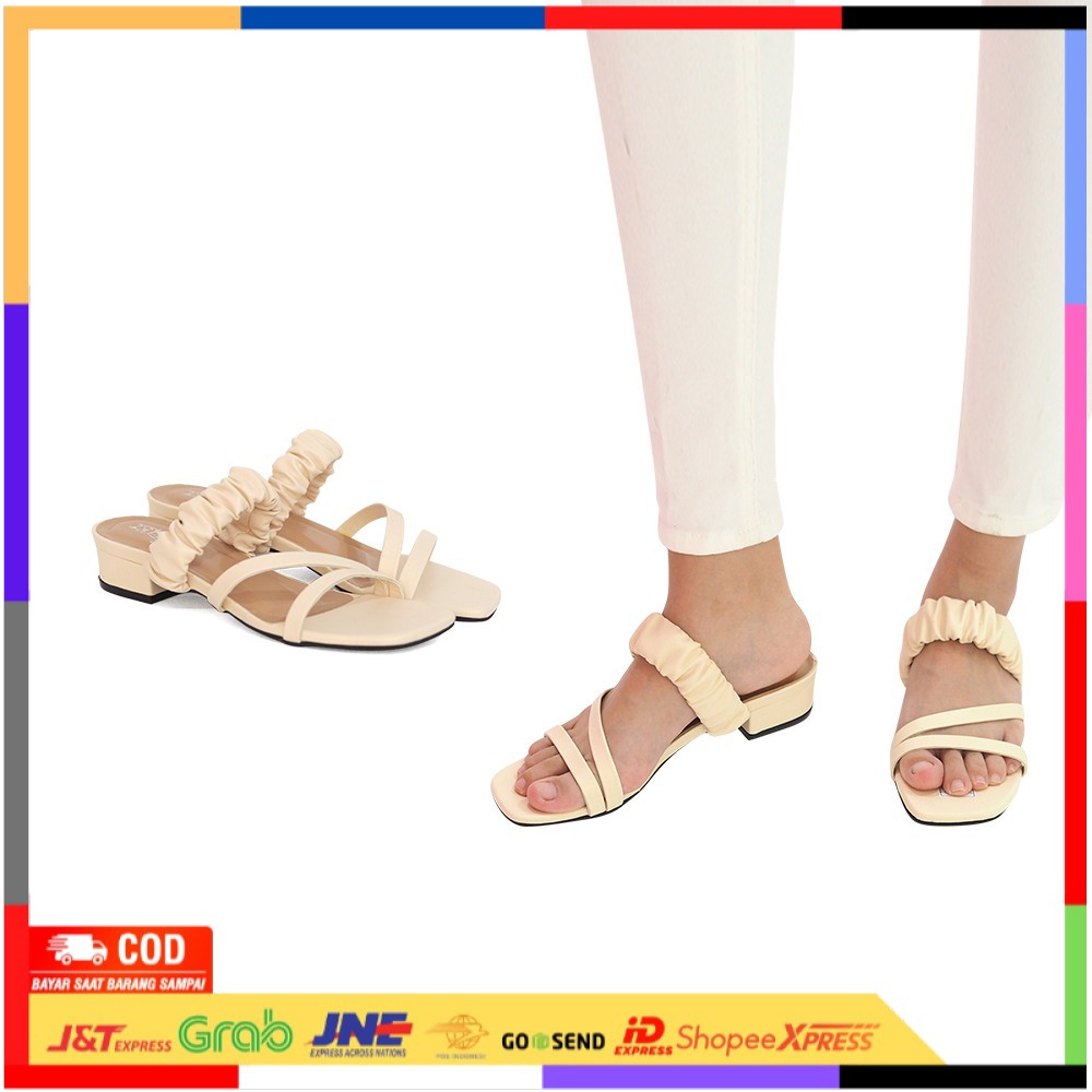 Polla Polly - Ixora Beige - Sandal Heels Wanita