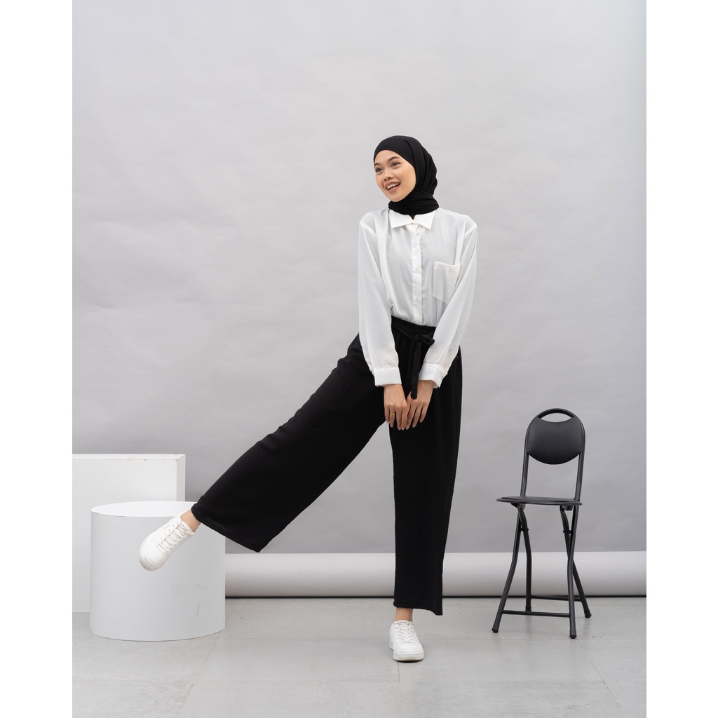 SOPHIA KULOT KRINKLE PANTS CELANA KANTOR DAILY PREMIUM B548