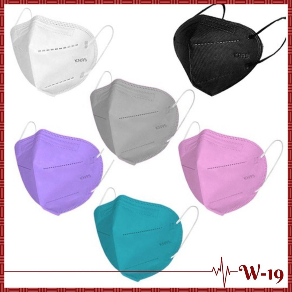 Masker KN95 Earloop Headloop HIJAB 5ply / KN95 Warna / KN95 Pink / KN95 Kids / KN95 Anak / KN95 Abu 