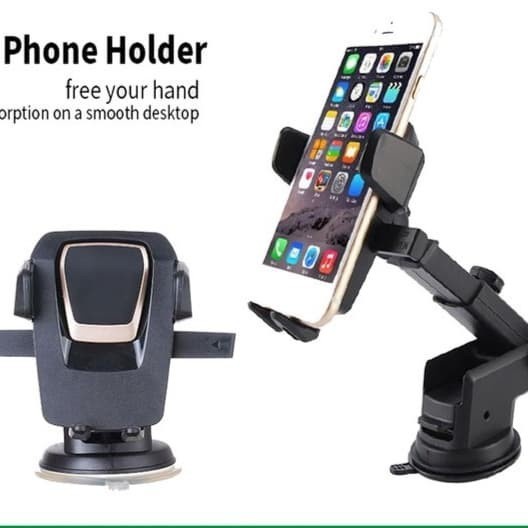 Holder Hp Mobil Dudukan Handphone Universal Car Phone Stand Hold 360 Derajat Aksesoris Mobil