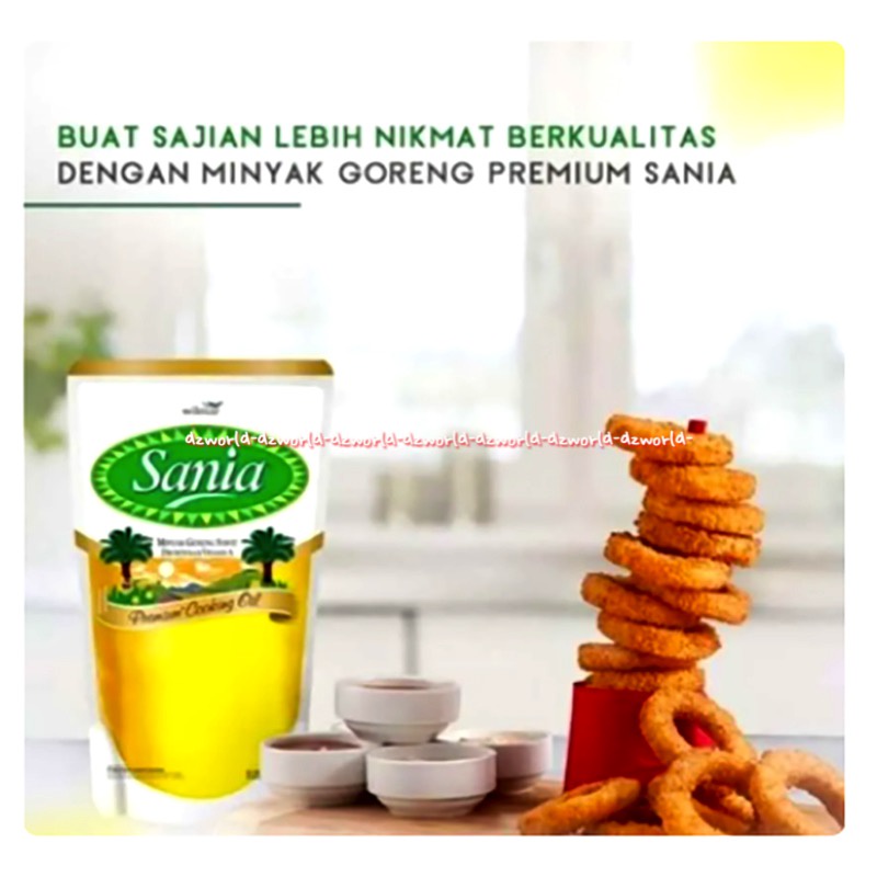 Sania 1L Minyak Goreng Sawit Sanya Migor Untuk Masakan Gorengan Kemasan Pouch Plastik Kelapa Sawit Sannia 1 Litter Refill Isi Ulang