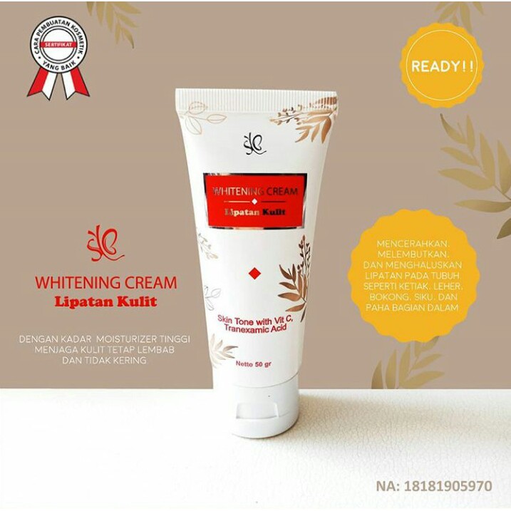 BPOM SYB WHITENING CREAM UNTUK LIPATAN KULIT