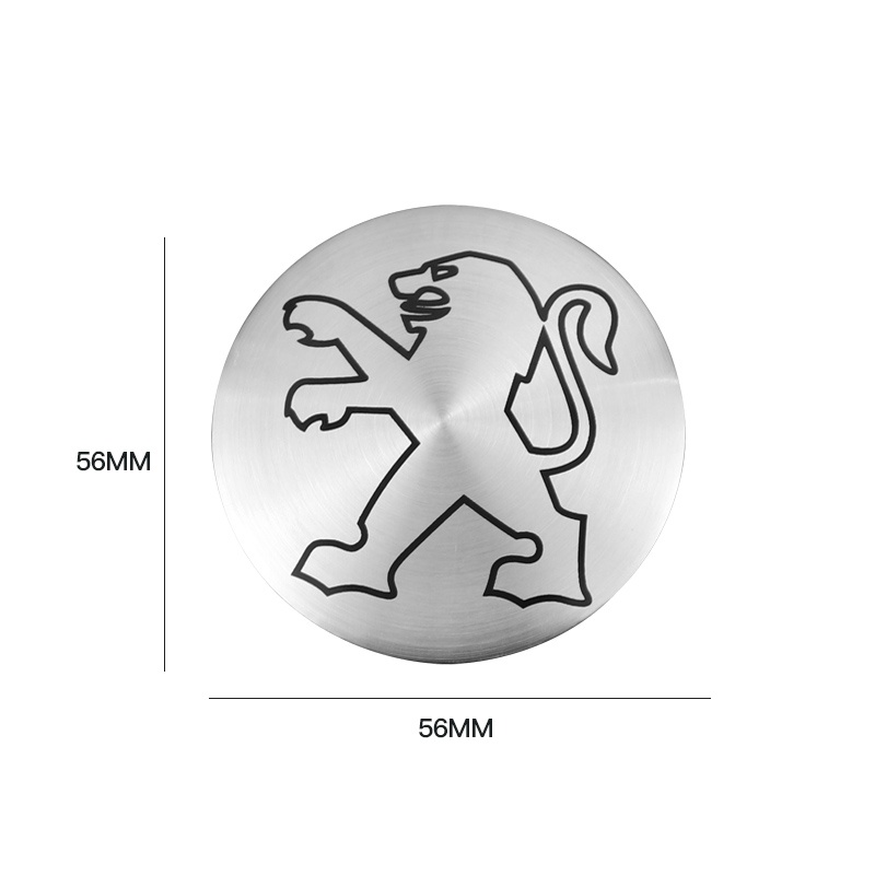 4 Pcs Sticker Emblem Dekorasi Velg Mobil Ukuran 56mm Untuk Peugeot 308 206 307 407 207 208 508 2008 3008 103 107 108 2020