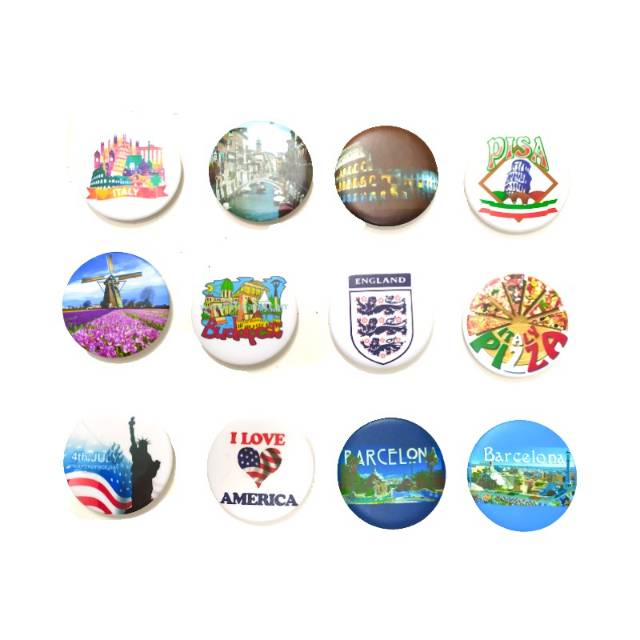 Souvenir negara negara tempelan kulkas negara negara campur mix aneka ragam negara eropa asia usa