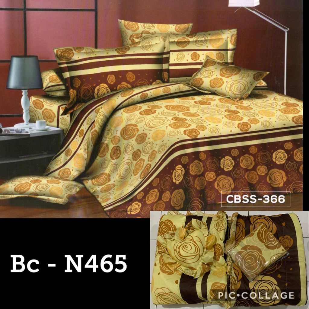 PROMO Natasha Bed Cover set + sprei King Ukuran 180x200