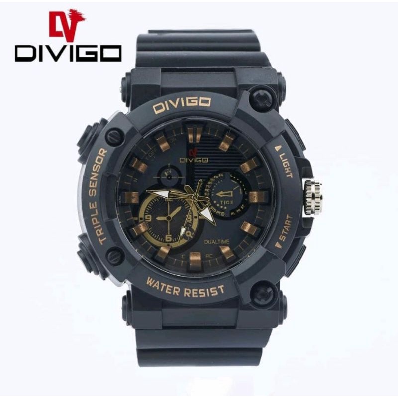 Jam Tangan Divigo Anti Air Jam Tangan Rubber Pria