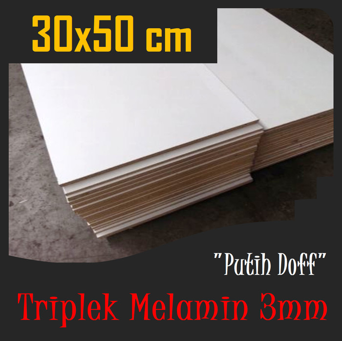 TRIPLEK MELAMIN 3mm 50x30 cm ( isi 4pcs )