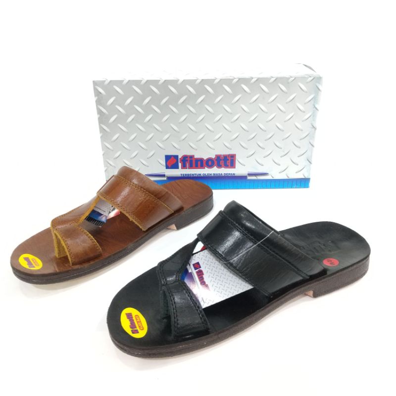 Sandal kuli  finotti VR 01 size 38-42 model jepit jempol | sandal formal | sandal kulit