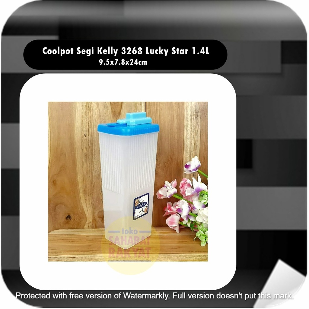 Coolpot/Botol/Jar Minum Kelly Lucky Star 3268 1400ml