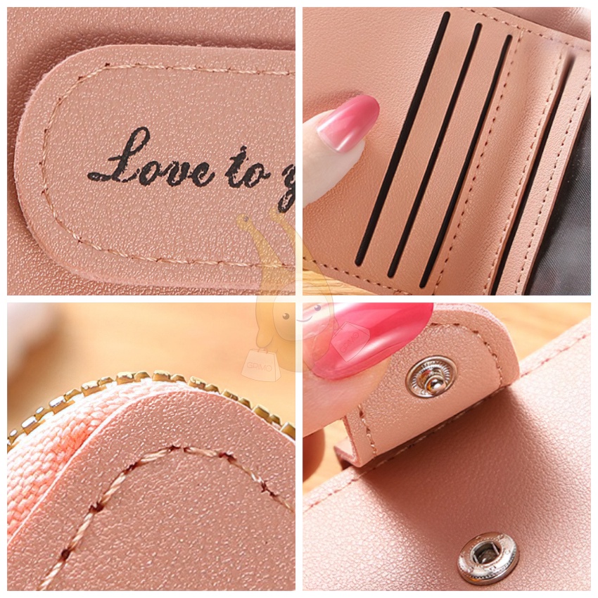 ♥TMALL88♥ Dompet Wanita Lipat Resleting Fashion Wanita Import Real Pict