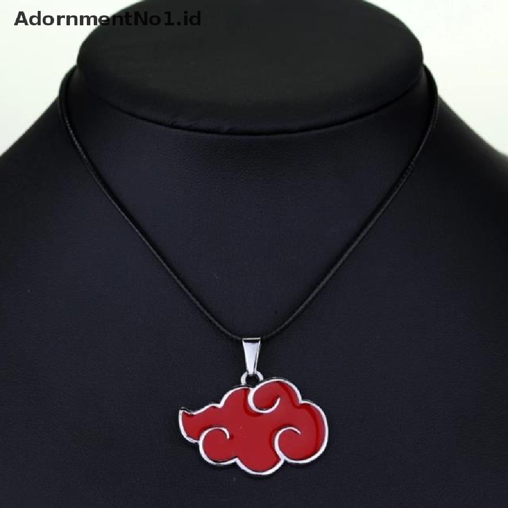 (AdornmentNo1) Kalung Rantai Dengan Liontin anime naruto akatsuki uchiha itachi Untuk cosplay