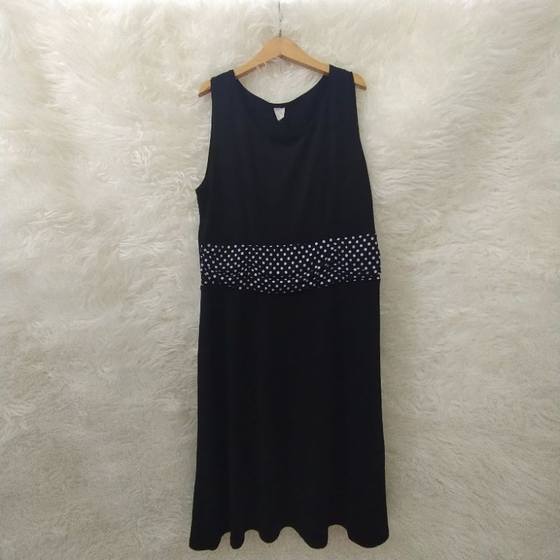 DRESS HITAM SPANDEK