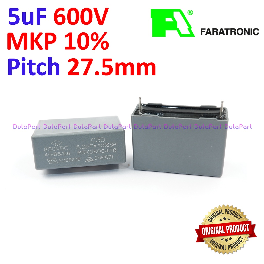 600V 5uF MKP ORIGINAL FARATRONIC MKM Kapasitor Capacitor