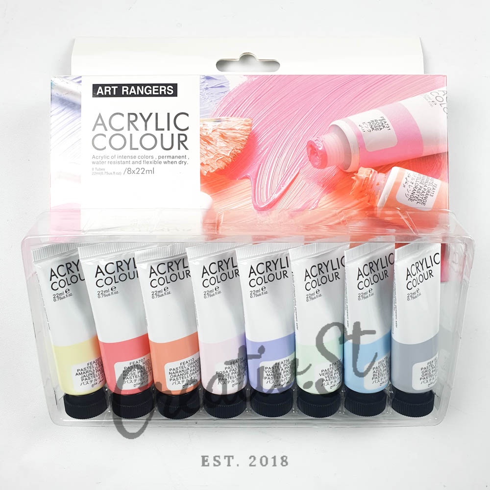

ART RANGERS Cat Acrylic Pastel 8 Warna Set Akrilik Paint Lukisan