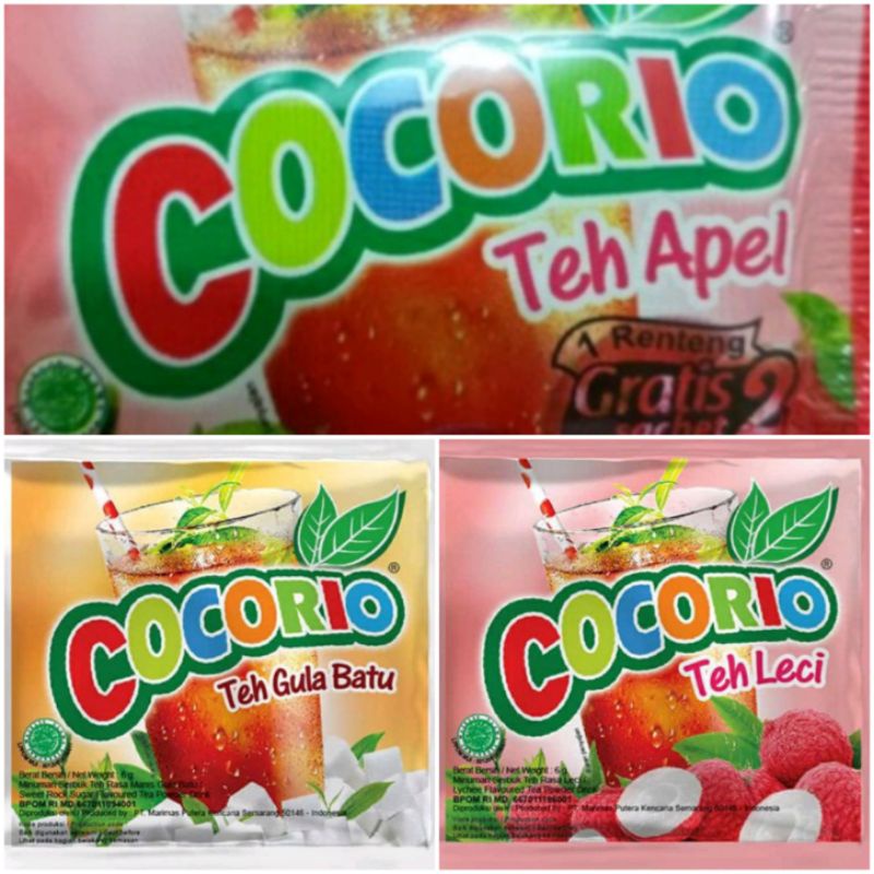 

Cocorio Teh aneka rasa @7gr (1paket 3 renteng 10.500)