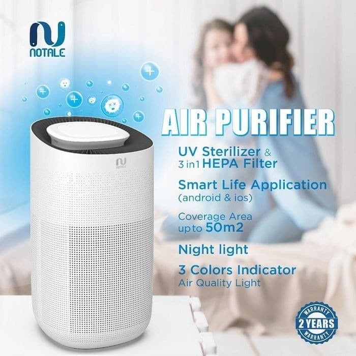 Notale Air Purifier HEPA Filter 13 UV Sterilizer 3 in 1 - Garansi Resmi