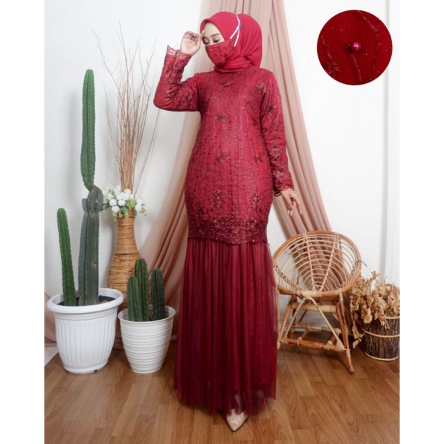 WILI MUSLIM / KEBAYA DUYUNG RINJANI MJ / KEBAYA TERBARU 2022 / KEBAYA MODERN / KEBAYA TILE PREMIUM /