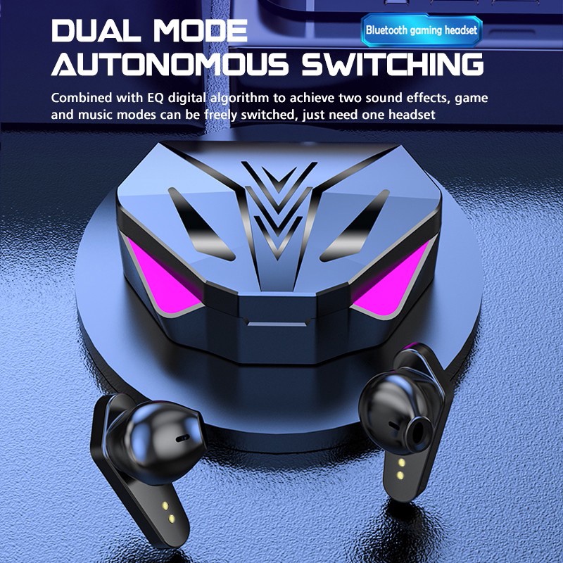 TWS X15 Gaming Earbuds Wireless Bluetooth Earphone With Mic Bass Audio Sound Positioning 9D Stereo Music HiFi Headset For Gamer