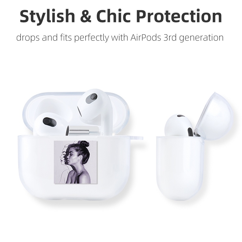 Casing Soft Case Silikon Motif Tulisan Inggris Untuk AirPods 3