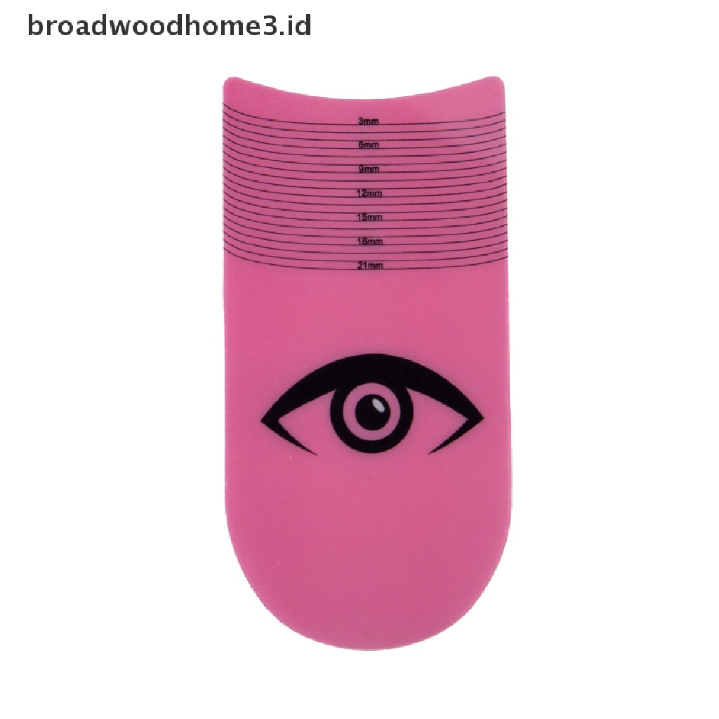 3pcs Penggaris Stensil Bulu Mata Panjang Keriting