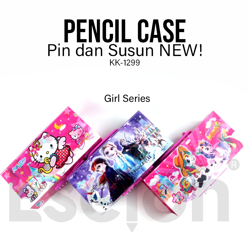 Kotak pensil 3D Pin Susun KK1299 / Kotak pensil fancy-2