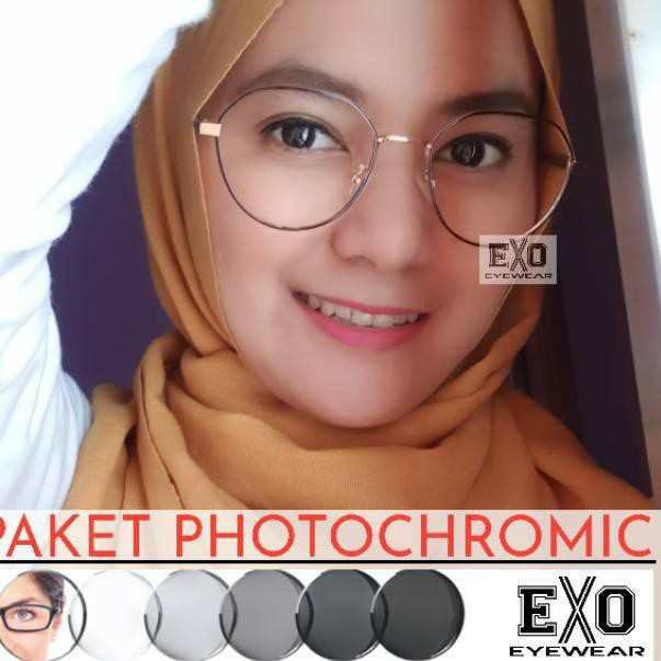 GROSIR TERMURAH! KACAMATA PRIA WANITA 3286 LENSA PHOTOCHROMIC BLUERAY ANTI RADIASI KOMPUTER Termurah