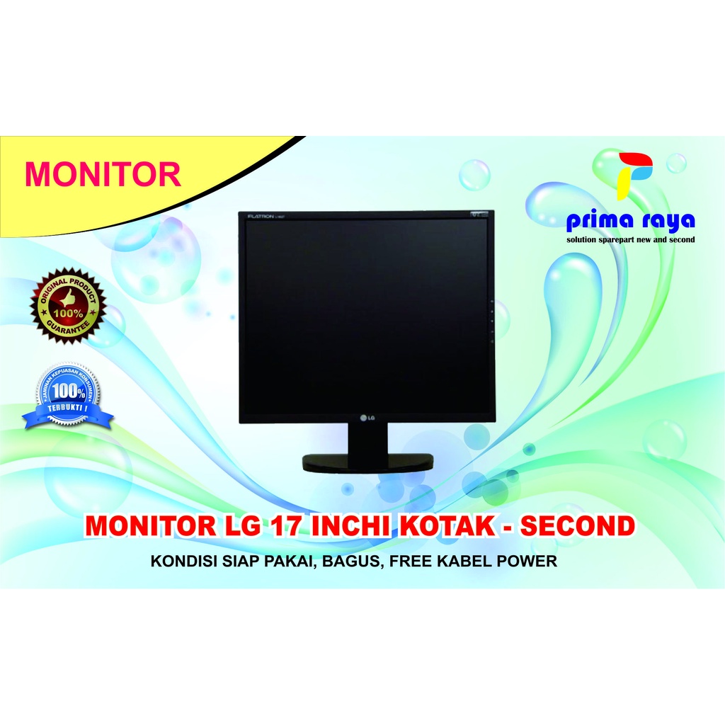 LCD Monitor LG 17 Inch Kotak Second