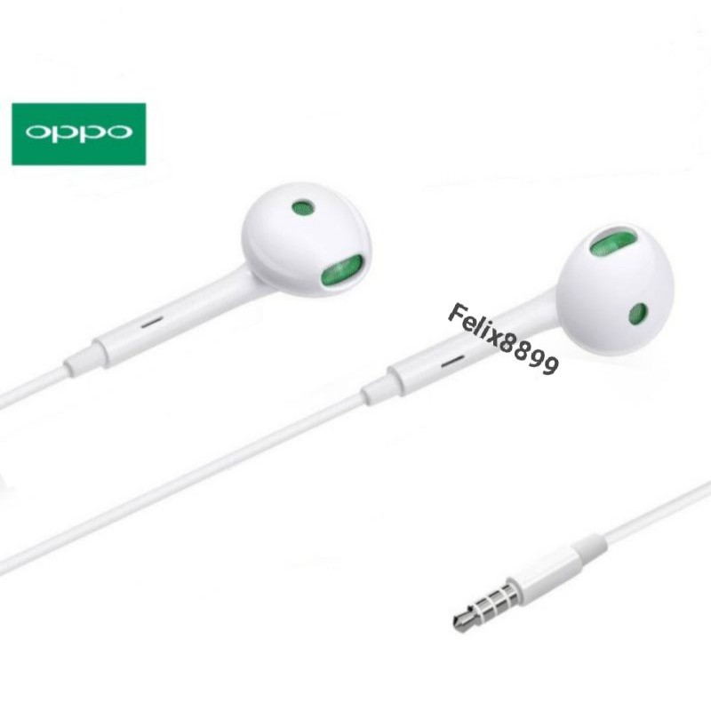 HEADSET EARPHONE HANDSFREE OPPO ORIGINAL OPPO A52 A53 A54 A5 A9 2020 A91 A92 A33 A15 A12