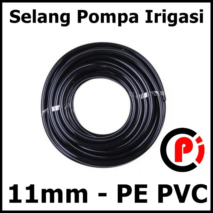 Selang Pompa Irigasi Sprayer Hidroponik PE PVC 11 mm Per Meter