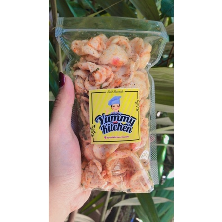 

Kerupuk pansos (Seblak kering pedas gurih)
