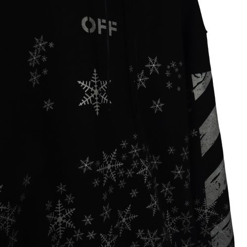 Jaket Sweater Hoodie OFF WHT SNOW FLAKE – Black Edition Fashion Trendy Casual Pria Good Brand Qualit