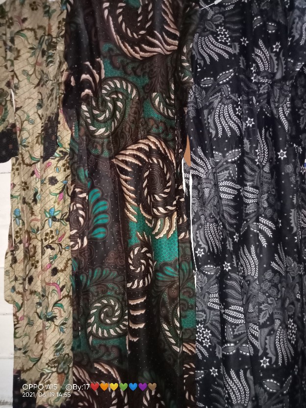 Gamis Batik Manggar,sekar,cantik, Kubis,kupu,padi,daun/cod