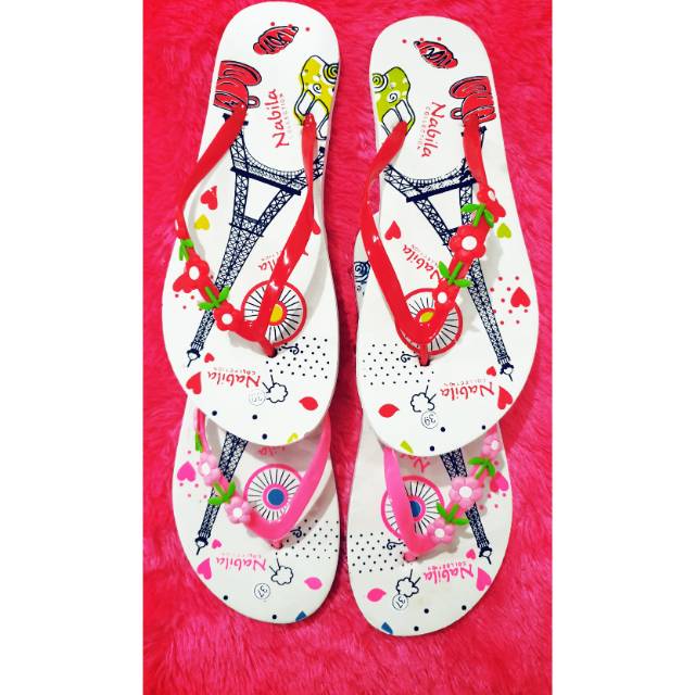 SALE Sandal cantik sabelon paris bunga