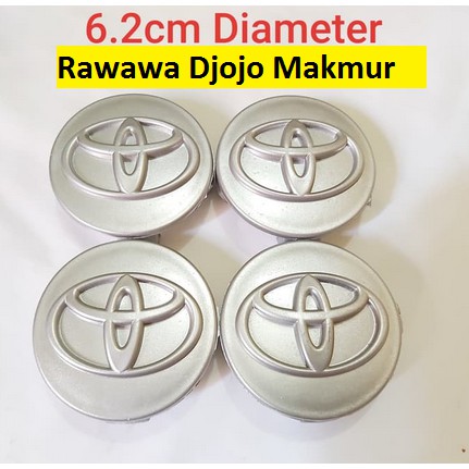 Dop Velg Tutup Center As Roda Toyota Kijang Innova inova 6,2 Cm Silver