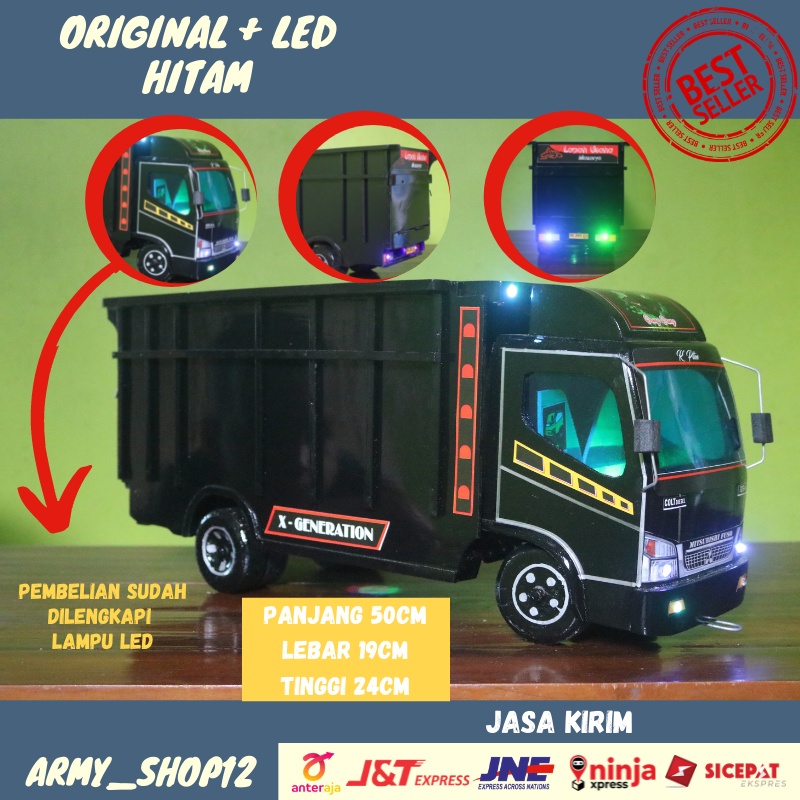 Miniatur Truk Oleng Kayu Asli Jumbo Murah Mainan Anak Dorong Truk Oleng Miniatur Kayu Murah Asli Jum