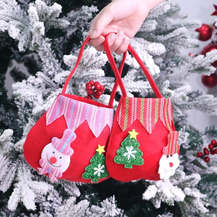 Tas Permen Natal Santa Souvenir Bag Murah Kado Christmas Gift Grosir GROSIR