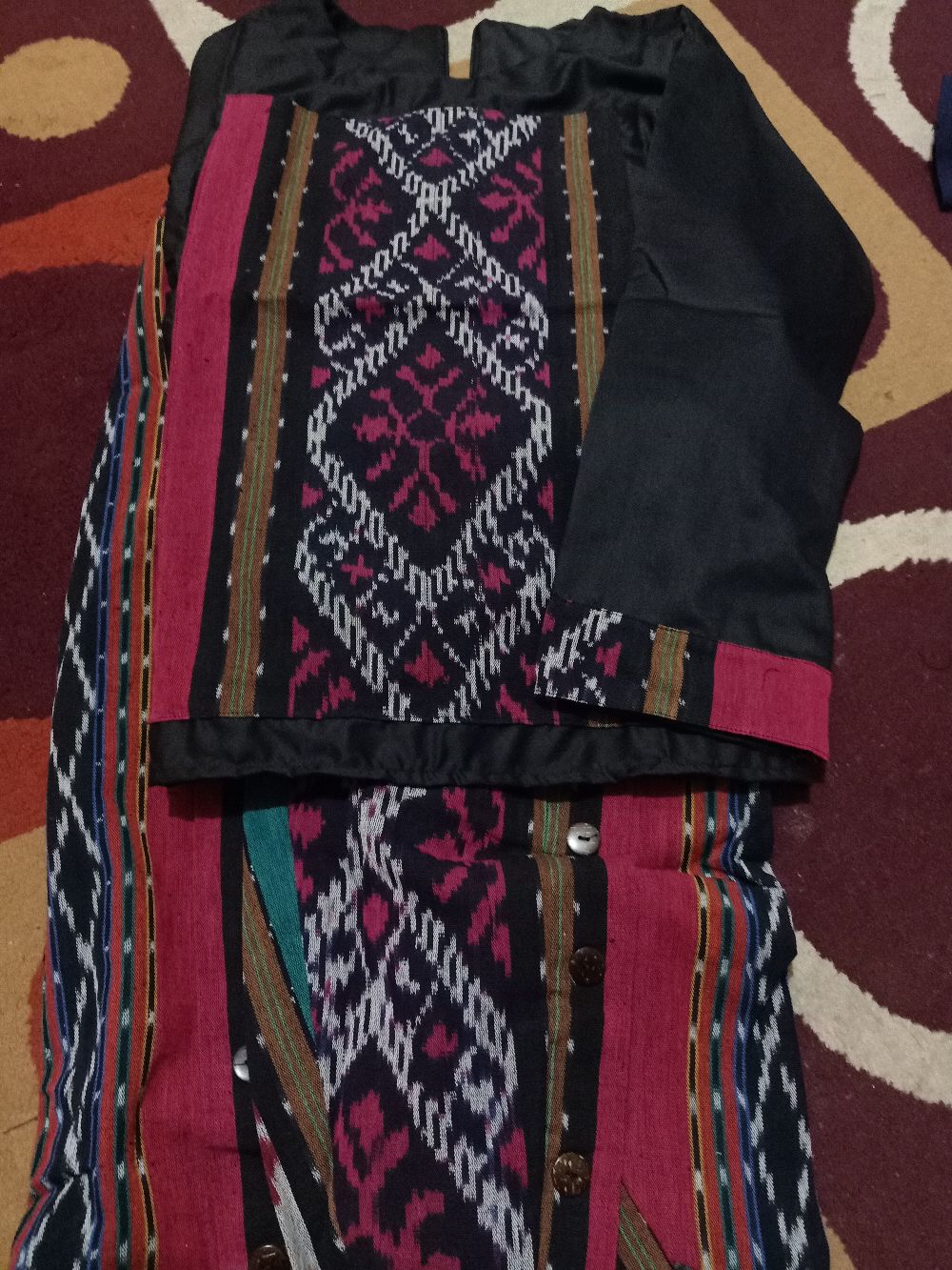 Termurah - Belle Set Tenun Troso / Setelan Blus Celana Batik Solo Modern / Outer Batik Troso Jepara