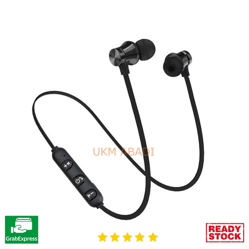 Earphone Leher Neckband Sweatproof Bluetooth 4.1 with Microphone  XT11