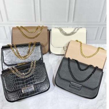 TERMURAH 9333 TAS WANITA CK METRO DOUBLE LINK CHAIN STRAP CROSSBODY - 752# ヹ
