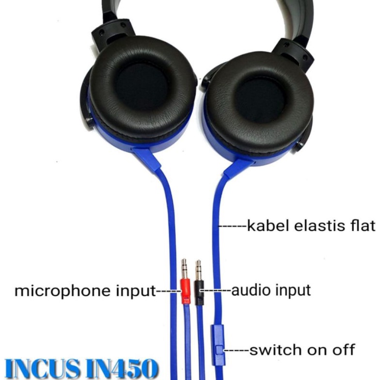 Headset in 450 extra bass aux+mic Headphone BIG SALE