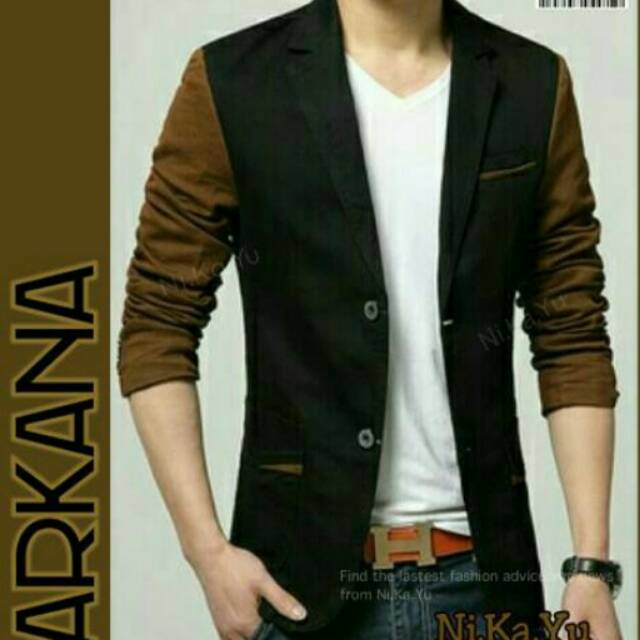 Blazer ARKANA - Jas Pria Slimfit Korea Casual Santai Gaul Murah Shop Bogor Konveksi Sendiri