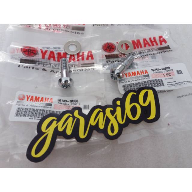 BAUT DUDUKAN KALIPER REM DEPAN SET YAMAHA RX KING RXKING F1ZR FIZR ORIGINAL